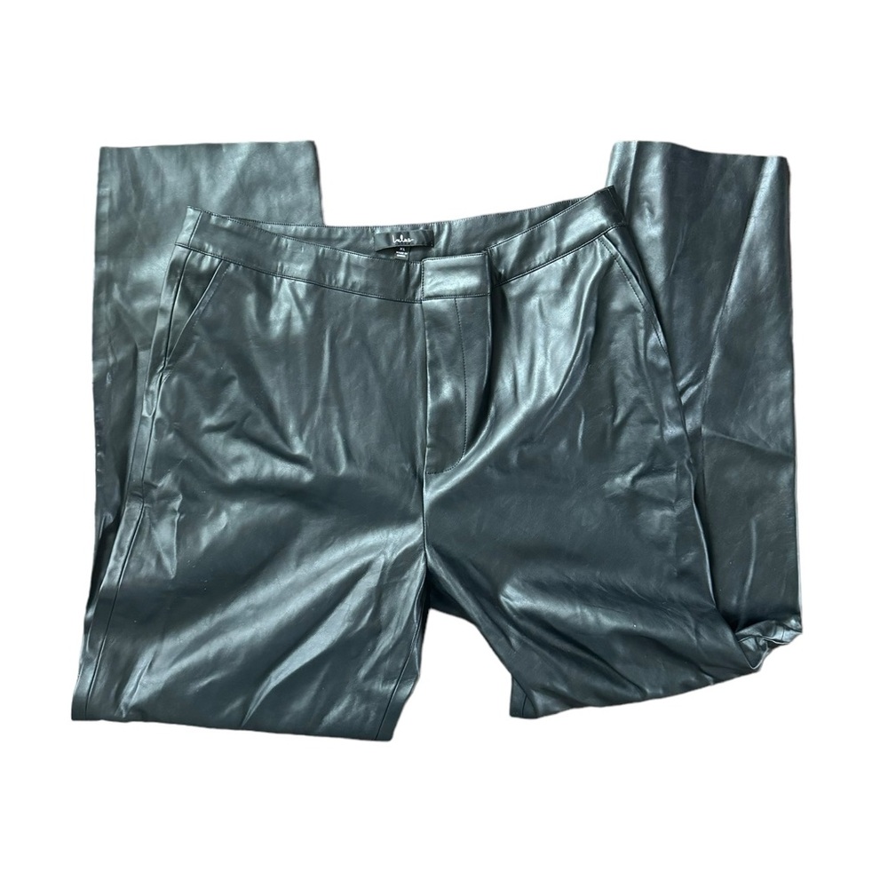 Lulus Faux Leather Black Pants Size XL - Picture 1 of 9